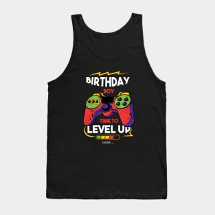 Birthday Boy Time to Level Up Perfect Gaming Video Games Tank Top